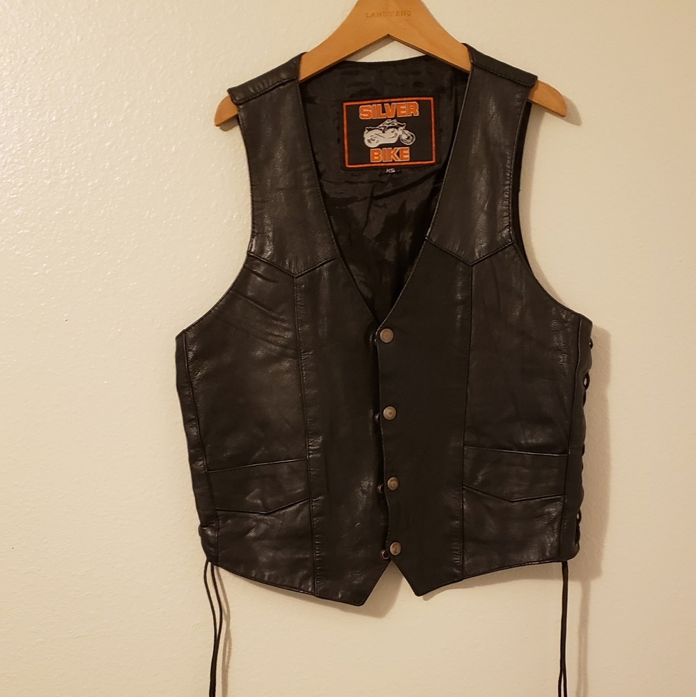 Women's leather vest